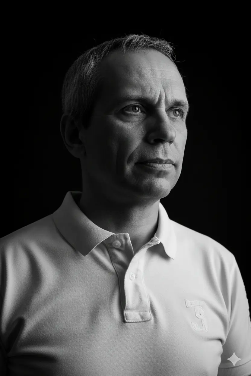 Portrait ofSaulo Calligaris, founder of INCOMESMARTAI and AI automation experimenter